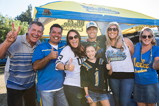 Image of a family at Bruin Family Weekends